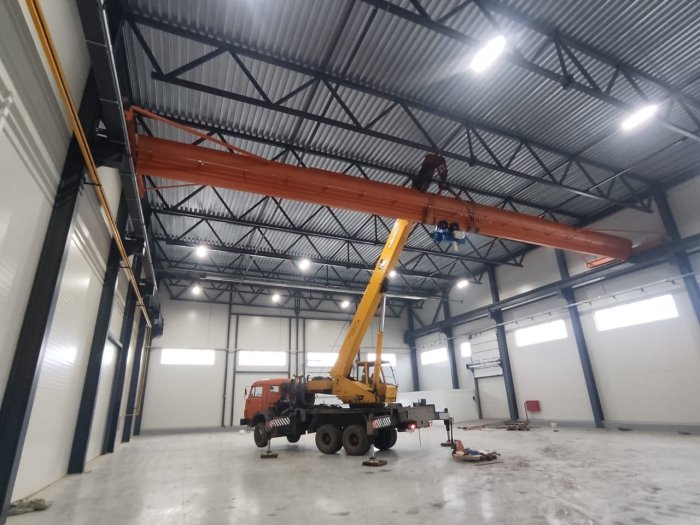 Монтаж крана опорного г/п 10т. пролёт 16м