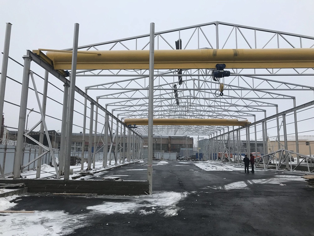 Крановая эстакада и мостовой опорный кран г/п 5т